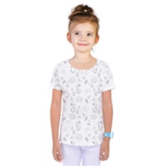 Seahorse Pattern Kids  One Piece Tee