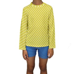 Polka Dots Kids  Long Sleeve Swimwear