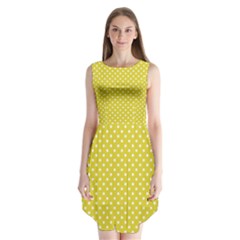 Polka Dots Sleeveless Chiffon Dress  