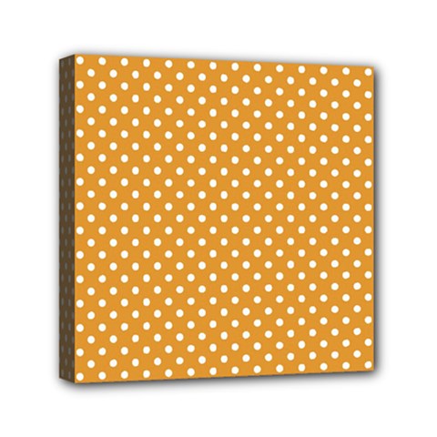 Polka Dots Mini Canvas 6  X 6  by Valentinaart