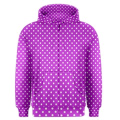 Polka Dots Men s Zipper Hoodie by Valentinaart