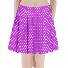 Polka Dots Pleated Mini Skirt