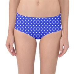 Polka Dots Mid-waist Bikini Bottoms by Valentinaart