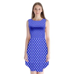 Polka Dots Sleeveless Chiffon Dress  