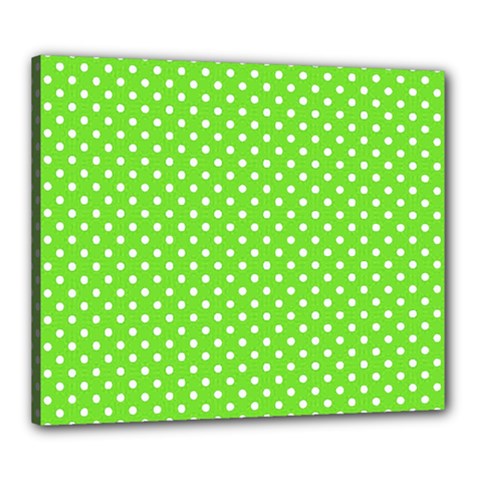 Polka Dots Canvas 24  X 20  by Valentinaart