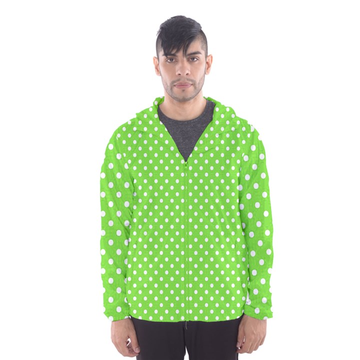 Polka dots Hooded Wind Breaker (Men)