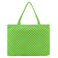 Polka Dots Medium Zipper Tote Bag