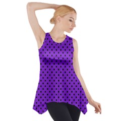 Polka Dots Side Drop Tank Tunic