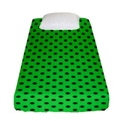 Polka Dots Fitted Sheet (single Size) by Valentinaart