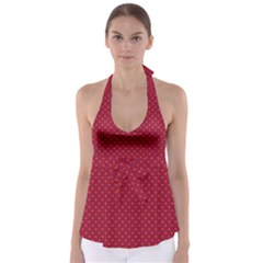 Polka Dots Babydoll Tankini Top by Valentinaart