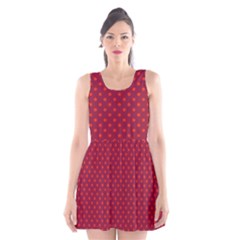 Polka Dots Scoop Neck Skater Dress