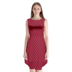 Polka Dots Sleeveless Chiffon Dress  