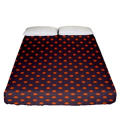 Polka Dots Fitted Sheet (queen Size)