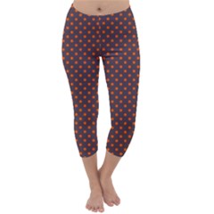 Polka Dots Capri Winter Leggings 