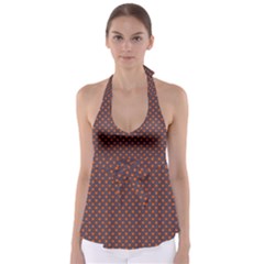 Polka Dots Babydoll Tankini Top by Valentinaart