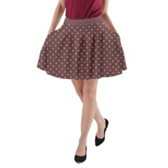 Polka Dots A-line Pocket Skirt by Valentinaart