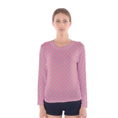 Polka Dots Women s Long Sleeve Tee