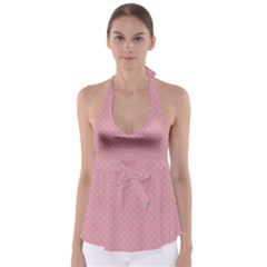 Polka Dots Babydoll Tankini Top by Valentinaart