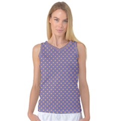 Polka Dots Women s Basketball Tank Top by Valentinaart