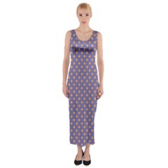 Polka Dots Fitted Maxi Dress