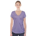 Polka dots Short Sleeve Front Detail Top View1