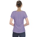 Polka dots Short Sleeve Front Detail Top View2