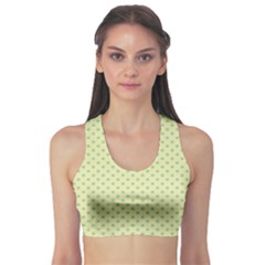 Polka Dots Sports Bra by Valentinaart