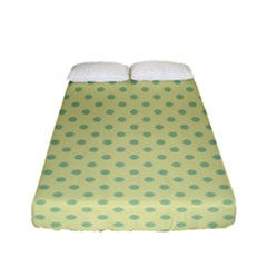 Polka Dots Fitted Sheet (full/ Double Size) by Valentinaart