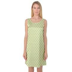 Polka Dots Sleeveless Satin Nightdress