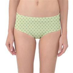 Polka Dots Mid-waist Bikini Bottoms by Valentinaart