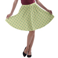 Polka Dots A-line Skater Skirt by Valentinaart