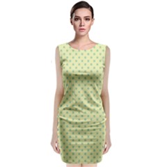 Polka Dots Classic Sleeveless Midi Dress by Valentinaart