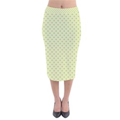 Polka Dots Velvet Midi Pencil Skirt by Valentinaart