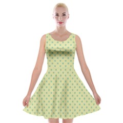 Polka Dots Velvet Skater Dress