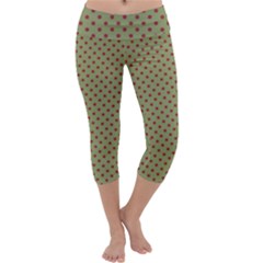 Polka Dots Capri Yoga Leggings