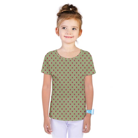 Polka Dots Kids  One Piece Tee by Valentinaart