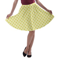 Polka Dots A-line Skater Skirt by Valentinaart