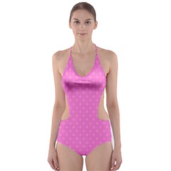 Polka Dots Cut-out One Piece Swimsuit