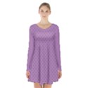 Polka dots Long Sleeve Velvet V-neck Dress View1