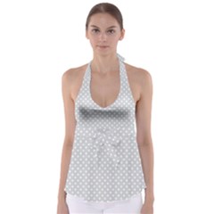 Polka Dots Babydoll Tankini Top by Valentinaart