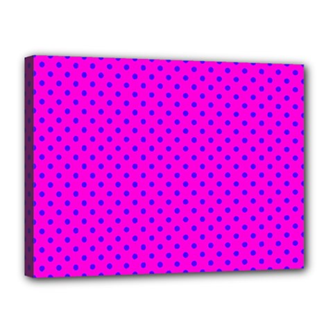 Polka Dots Canvas 16  X 12 