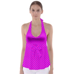 Polka Dots Babydoll Tankini Top by Valentinaart