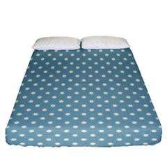 Polka dots Fitted Sheet (Queen Size)