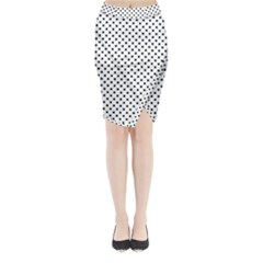 Polka Dots Midi Wrap Pencil Skirt