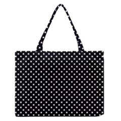 Polka Dots Medium Zipper Tote Bag