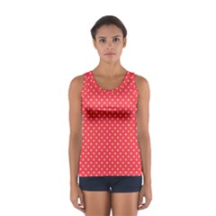 Polka Dots Women s Sport Tank Top  by Valentinaart