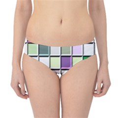 Color Tiles Abstract Mosaic Background Hipster Bikini Bottoms by Simbadda