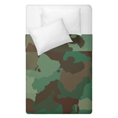 Camouflage Pattern A Completely Seamless Tile Able Background Design Duvet Cover Double Side (single Size) by Simbadda