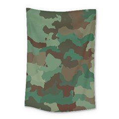 Camouflage Pattern A Completely Seamless Tile Able Background Design Small Tapestry