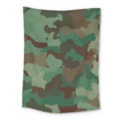 Camouflage Pattern A Completely Seamless Tile Able Background Design Medium Tapestry by Simbadda